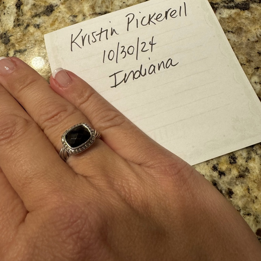 David Yurman black onyx Noblesse ring